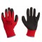 Manusi de protectie acoperite cu latex, marimea 11, rosu, Geko G73534