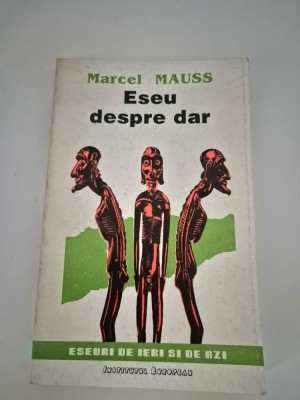 Marcel Mauss Eseu despre dar foto