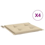 Cumpara ieftin Perne scaune de gradina 4 buc. bej 50x50x3 cm tesatura Oxford