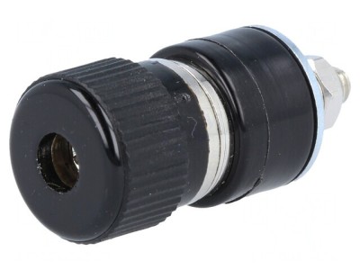 Soclu Banană 4mm Negru 30A 60VDC foto
