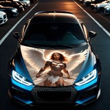 Folie Capota Auto &quot;Hood Art&quot; rezistenta la exterior, marime L (180 x 130cm) - Cod: AVX-CAPOTA-003L, AVEX
