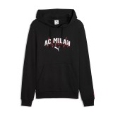 AC Milan hanorac de bărbați cu glugă Culture black - XXL