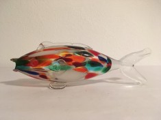 Peste sticla bibelou pe televizor anii &amp;#039;70 - &amp;#039;80 cristal Padurea Neagra, 24cm foto