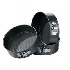 Set 3 Tavi forma rotunda pentru prajituri, bucatarie, Rose, 64COF
