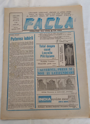 Revista FACLA (iulie 1990) serie nouă - Nr. 1 foto