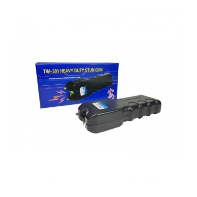 Lanterna cu electrosoc, acumulator propriu, incarcator, husa, cutie TW 301 foto