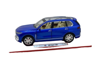 Macheta SUV Albastru BMW X7 - Scara 1:24- sunete,lumini si resort-20cm foto