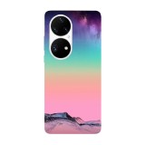 Husa compatibila cu Huawei Nova Y70 model Color vibe mountains, Silicon, TPU, Viceversa, Transparent, Carcasa