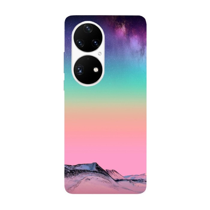 Husa compatibila cu Huawei Nova Y70 model Color vibe mountains, Silicon, TPU, Viceversa