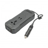 Invertor tensiune 12V-220V 200W, display digital LED, unda sinusoidala modificata, port USB, USB-C, iesire AC pentru laptop, telefon, frigider auto