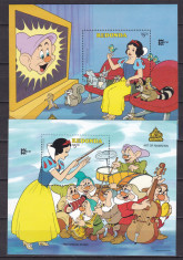 Redonda 1987 Disney Capex Alba ca Zapada 2 bloc MNH foto