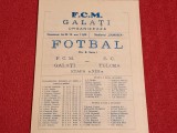 Program meci fotbal FCM GALATI - SC TULCEA (16.11.1975)