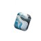 Husa airpods cu inel prindere marble albastru