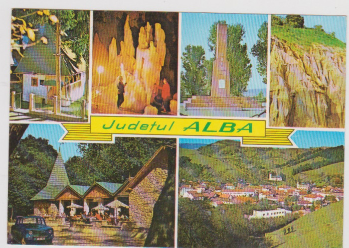 CARTE POSTALA JUDETUL ALBA/TRANSILVANIA