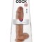 Dildo 11&quot; Cock with Balls, Tan
