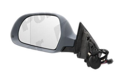 Oglinda exterioara Audi A3 (8p), 04.2008-2010 Model 3 Usi, partea Dreapta, culoare sticla crom, sticla convexa, carcasa grunduita, cu incalzire, ajus foto
