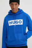 Hugo Blue bluza barbati, cu glugă, cu imprimeu