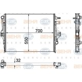 Radiator racire motor Hella 8MK376756341