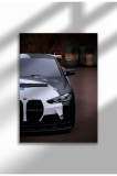 Poster p&acirc;nză ne&icirc;nrămat cu supermașină - Imprimare digitală - M4 GT3 05 | A4 (21 x 29.7 cm)