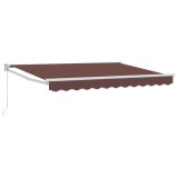 vidaXL Copertină retractabilă manuală Maro 3,5 x 2 m 3418910