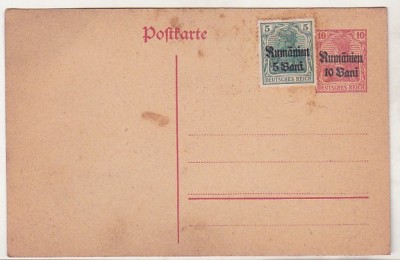 bnk cp Carte postala ocupatia germana - marca fixa - necirculata foto