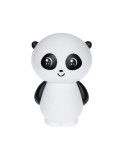 Lampa de Veghe Lamba Baby, model Ursulet Panda, Portabilă, 9,5 x 8 x 14 cm, 3 x baterii LR44 Incluse, Buton On/Off, Alb/Negru