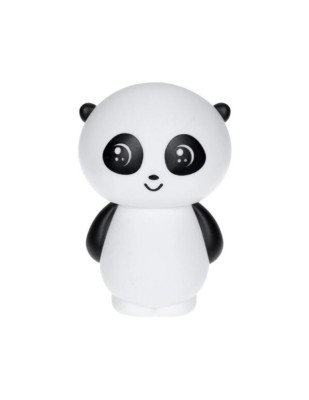 Lampa de Veghe Lamba Baby, model Ursulet Panda, Portabilă, 9,5 x 8 x 14 cm, 3 x baterii LR44 Incluse, Buton On/Off, Alb/Negru foto