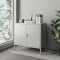Dulap, en.casa, PXSL-0177 Hailuoto, 75 x 80 x 40 cm, otel, gri deschis, cu 1 raft HausGarden Leisure