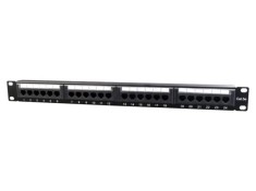 Patch Panel GEMBIRD 24 Porturi Cat 5e RJ45 Negru NPP-C524CM-001