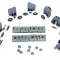 Set 24 piese reconditionare cabina de dus, culoare Gri