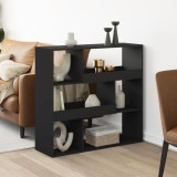 VidaXL Separator de cameră, negru, 100x33x94,5 cm, lemn prelucrat