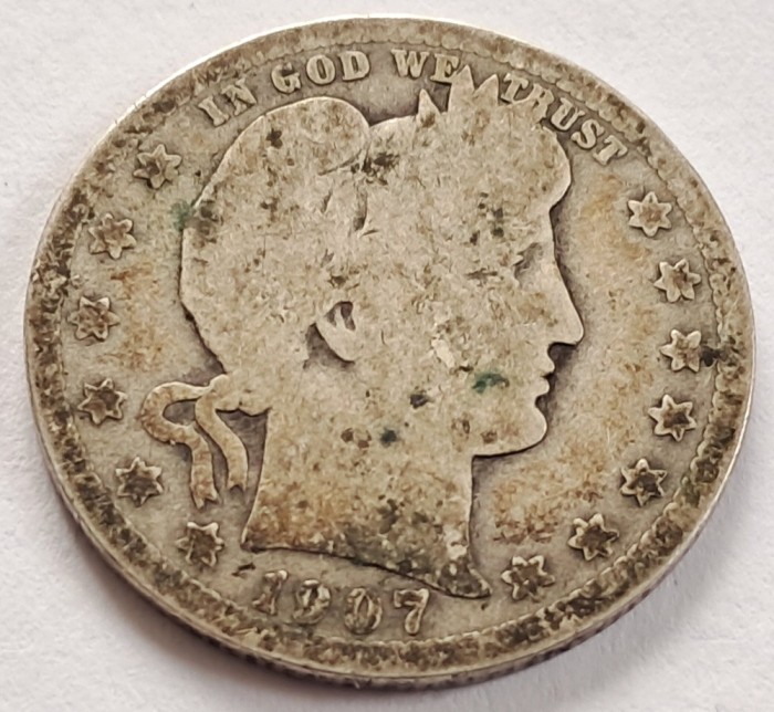 SUA, 1/4 Dollar 1907