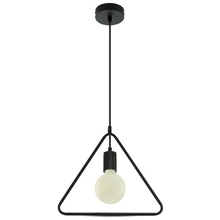 Pendul tavan max e27 60w ip20 model geometric - negru mat