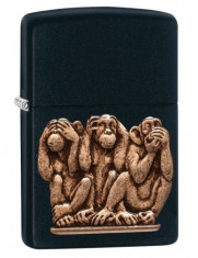 Bricheta Zippo 29409 Three Monkeys foto