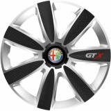 Set 4 Capace Roti GTX Carbon Gri-Negru R16, Pentru Alfa Romeo, Autohelix MSA