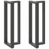 VidaXL Picioare de masă de bar &icirc;n formă de T, 2 buc., antracit, 40x35x(110-111) cm, oțel 4013098