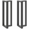 vidaXL Picioare de masă de bar &icirc;n formă de T, 2 buc., antracit, 40x35x(110-111) cm, oțel 4013098