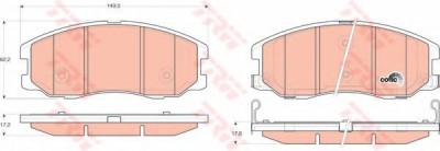 Set placute frana,frana disc CHEVROLET CAPTIVA (C100, C140) (2006 - 2016) TRW GDB1715 foto