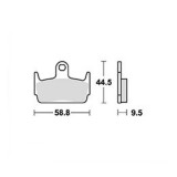 Placute Frana TRW Lucas MCB686 Moto Fata