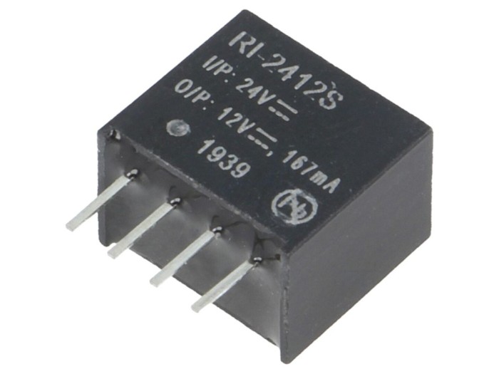 Convertor DC/DC 2W 24V la 12V