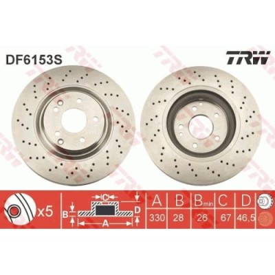 TRW Disc frana foto