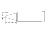 V&Atilde;&cent;rf conic 1mm pentru sta&Aring;&pound;ie de lipit METCAL