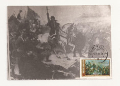CA10 - Carte Postala - O. Obedeanu, Batalia de la Vaslui, circulata 1983 foto