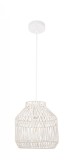 Cumpara ieftin Lustra rattan alb Altek, 40W, 28.5x29.5 cm