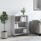 Gossi dulap cu rafturi, gri sonoma, 69,5x32,5x90 cm, lemn compozit