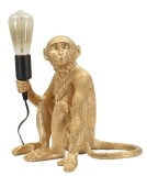 Mauro Ferretti Lampă De Masă Design Maimuță Șezută Auriu Cm 33X33X30 | Aosom Romania