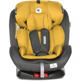 Scaun auto rotativ Lorelli Lynx Isofix 0-36 Kg Black And Lemon Curry