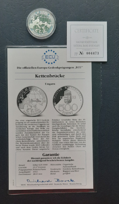 500 Forint 1993, Ungaria - PP - A 3359