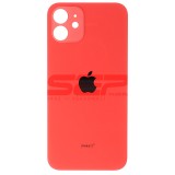 Capac Baterie iPhone 12, Compatibil, Bulk, Rosu, Decupaj Camera Mare