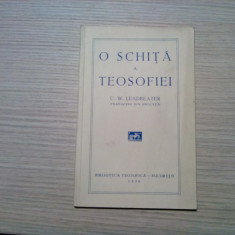 O SCHITA A TEOSOFIEI - C. W. Leadbeater - Biblioteca Teosofica, 1936, 84 p.